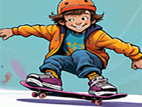 Happy Skater Kid Rescue