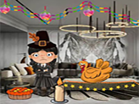 Play Tara Exited Thanksgiving Party House - Free Online Escape Game