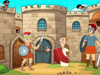 Play Castle Warriors Caught The Thieves - Free Online Escape Game