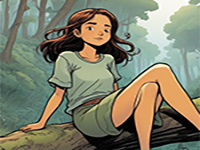 Relaxed Girl Escape