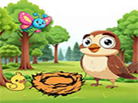 Play Help Sparrow Mom Find Baby - Free Online Escape Game