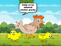 Chick Family Attends Easter Party