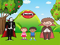 Play Kids Escaped Vampires Garden - Free Online Escape Game