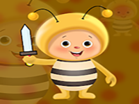 Play Find The Bee Warrior Sword - Free Online Escape Game