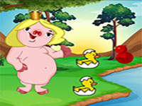 Play Girl Piggy Reach The Hut - Free Online Escape Game