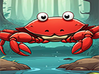 Playful Red Crab Escape