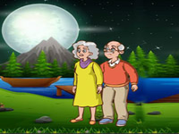 Play Old Couple Escape Night Forest - Free Online Escape Game