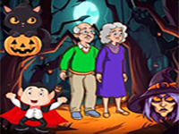 Play Elderly Pair Halloween Land Escape - Free Online Escape Game