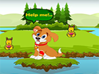 Play Injured Dog Meet Buddies - Free Online Escape Game