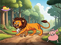 Play Goat Stuck In Lion - Free Online Escape Game