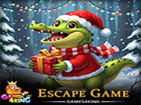Play Jolly Crocodile Christmas Rescue - Free Online Escape Game