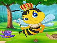 Play Honey Bee Queen Reaches Castle - Free Online Escape Game