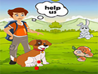 Play Wounded Dog Reach House - Free Online Escape Game