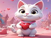 Lovely Cat With Heart Rescue