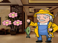 Play Granddad Ready To Caught Fish - Free Online Escape Game