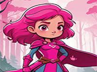 Brave Pink Hero Girl Rescue