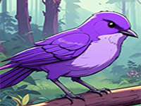 Pretty Violet Bird Rescue
