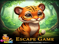 Play Striped Baby Beast Rescue - Free Online Escape Game