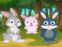 Bunnies Seeking Water Fountain