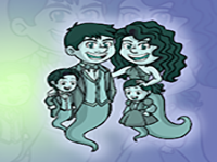Play Funny Ghost Family Rescue - Free Online Escape Game