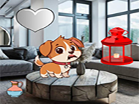 Play Puppy Escaped Modern House - Free Online Escape Game