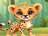 Cute Baby Cheetah Escape